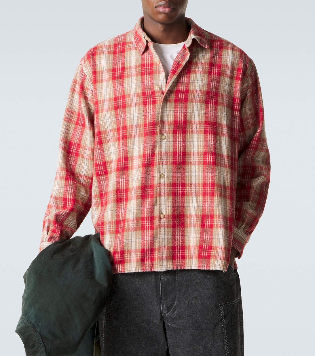 Vintage cotton and silk twill shirt | A.Presse