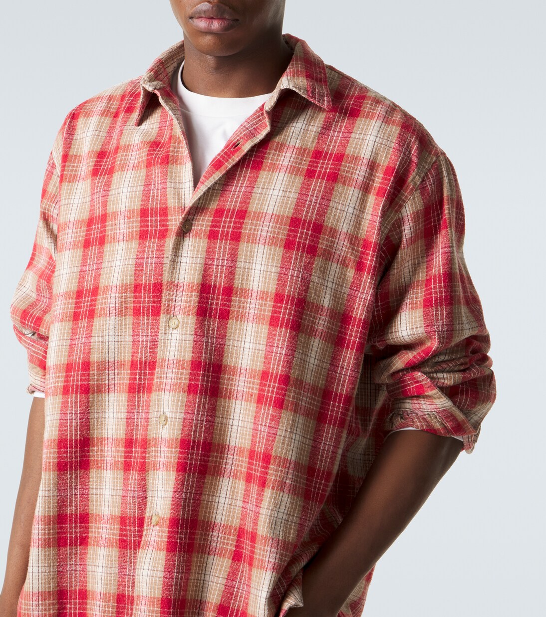 Vintage cotton and silk twill shirt | A.Presse