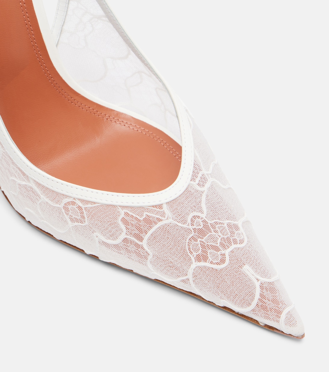 Anok lace slingback pumps | Amina Muaddi