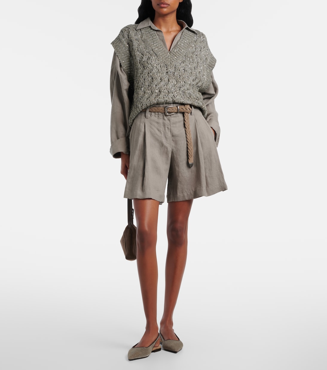 Sequined sweater vest | Brunello Cucinelli