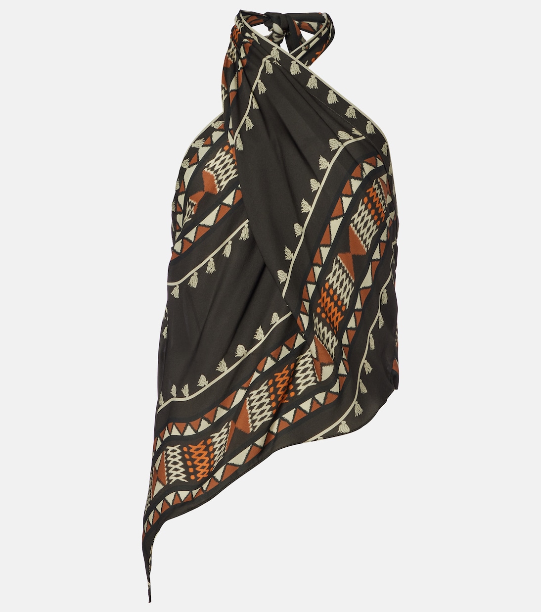 Bedrucktes Top aus Seiden-Georgette | Johanna Ortiz