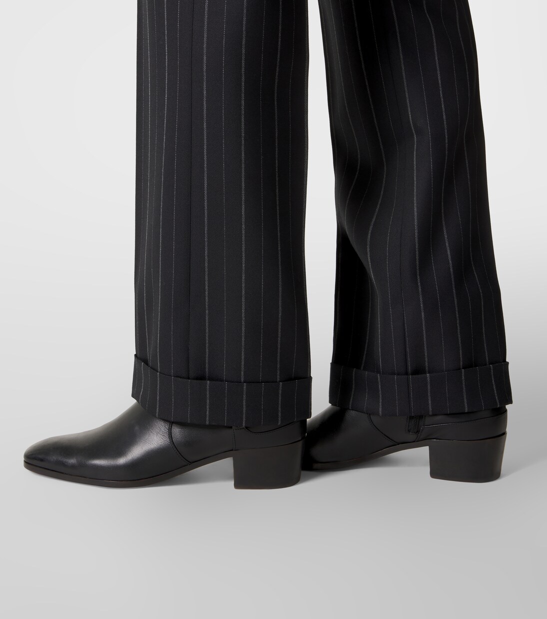 Striped wool straight pants | Tom Ford