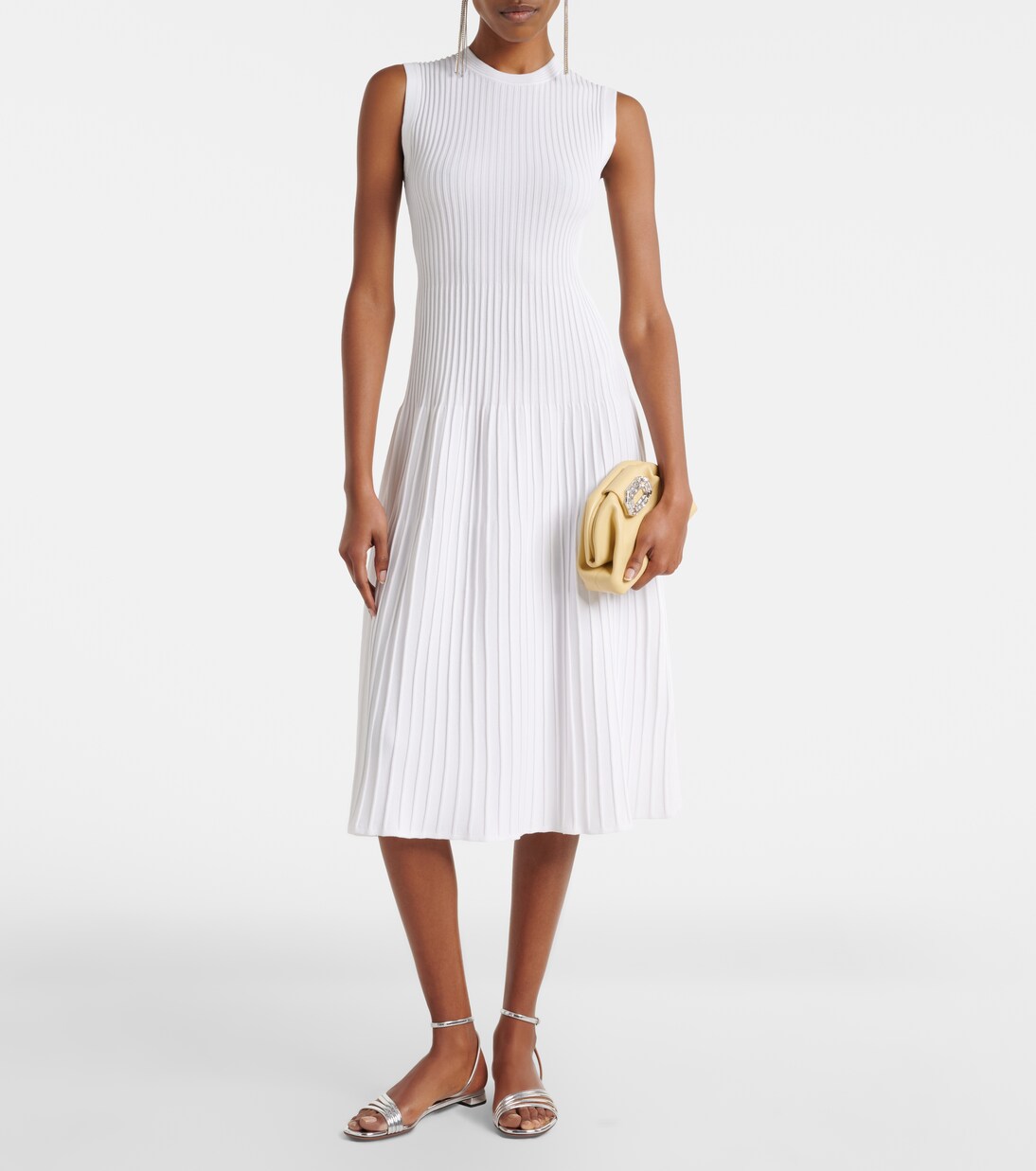 Robe midi Egizio en maille côtelée | Max Mara