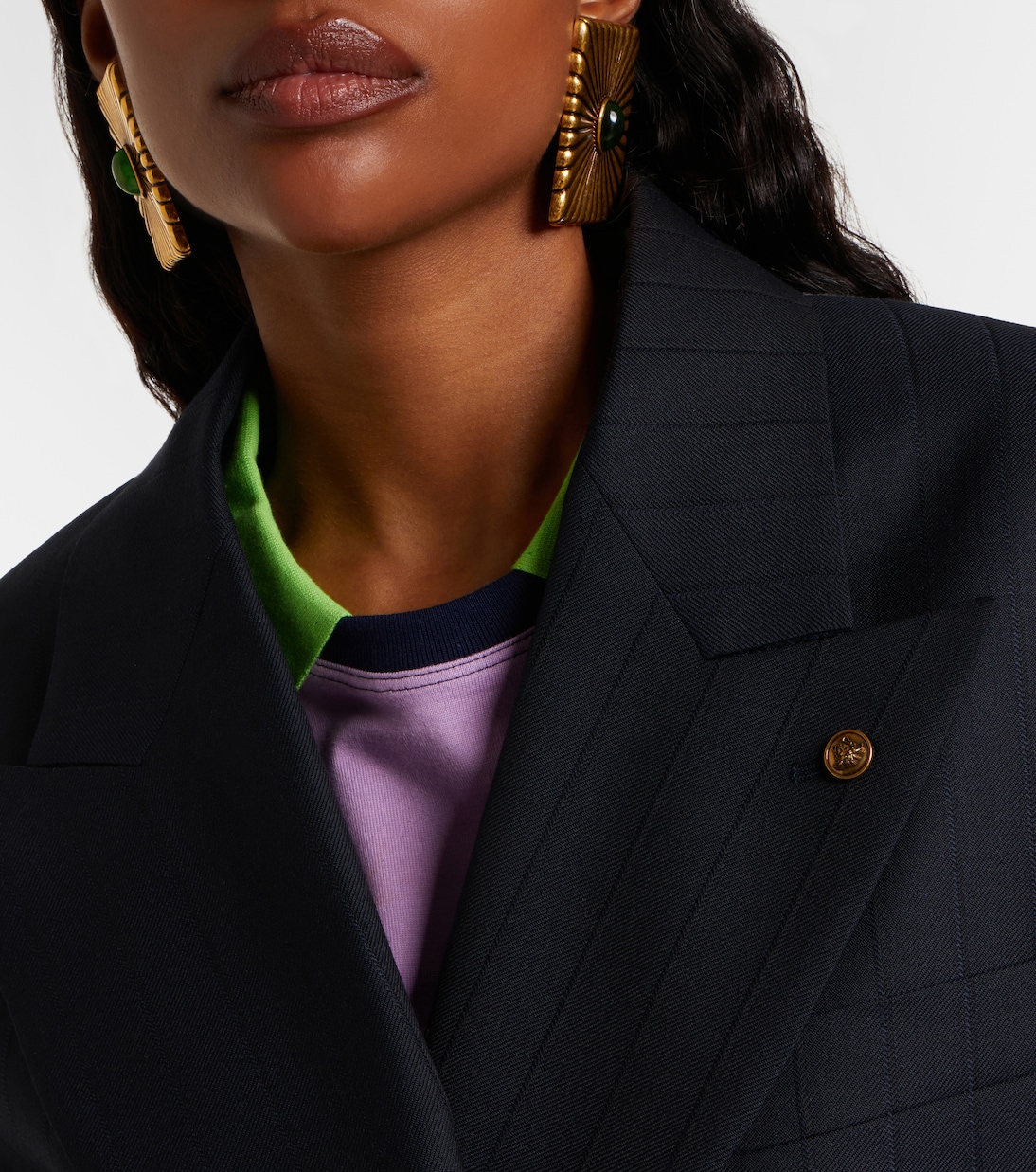 Oversize-Blazer aus Schurwolle | Versace