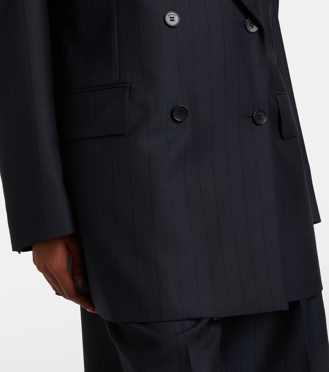 Oversize-Blazer aus Schurwolle | Versace