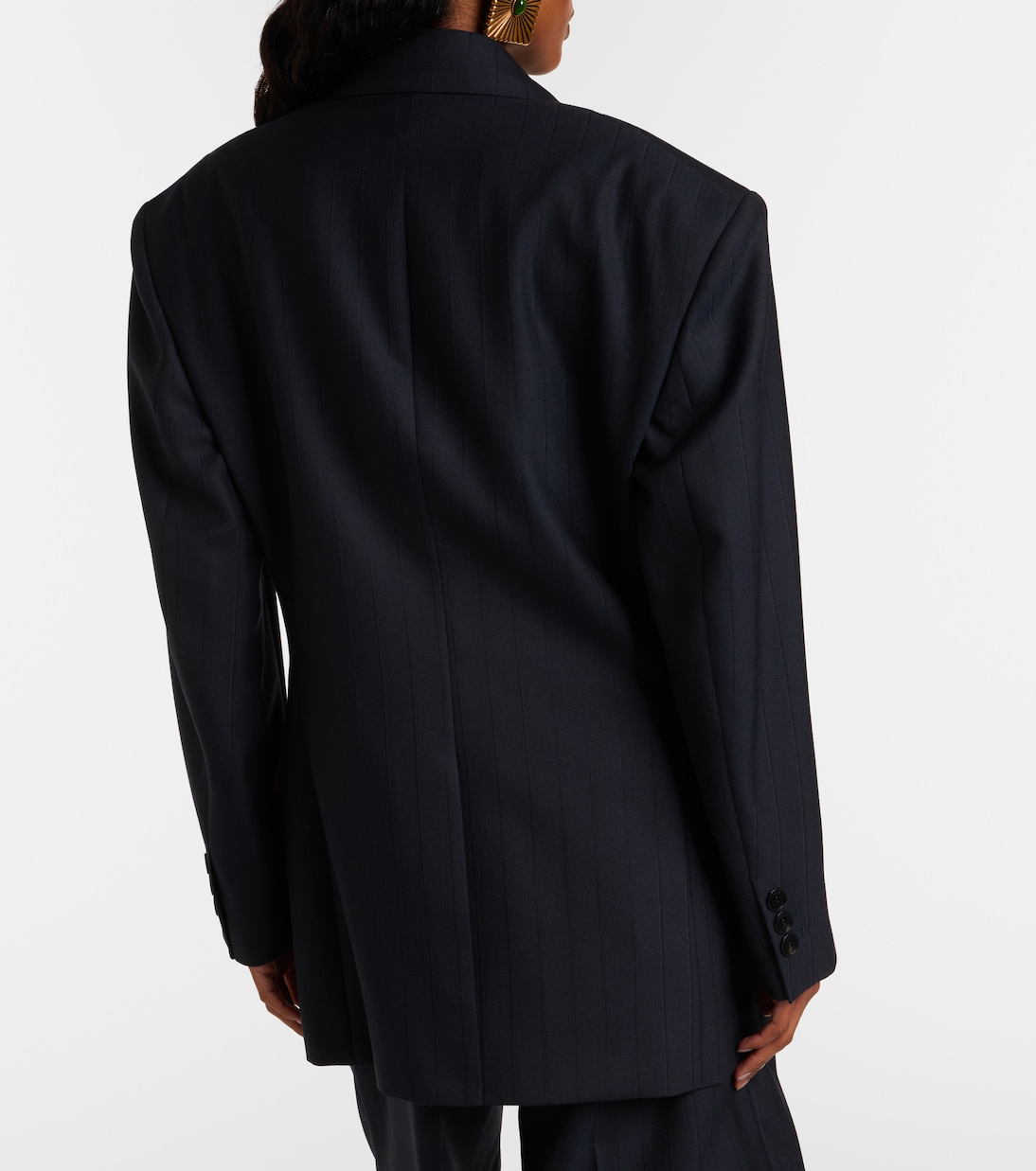 Oversize-Blazer aus Schurwolle | Versace