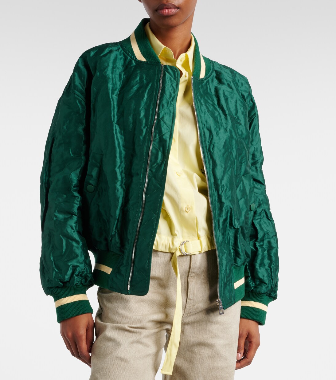 Double L taffeta bomber jacket | Loewe