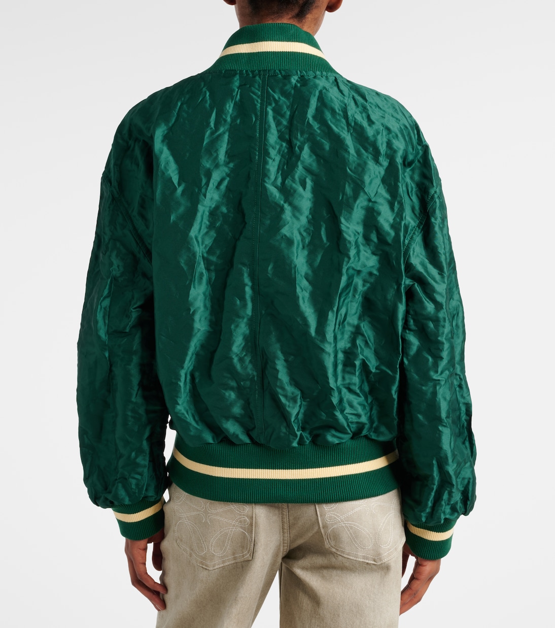 Double L taffeta bomber jacket | Loewe
