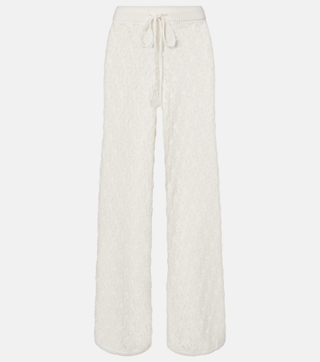 Fio pointelle cotton wide-leg pants | Faithfull
