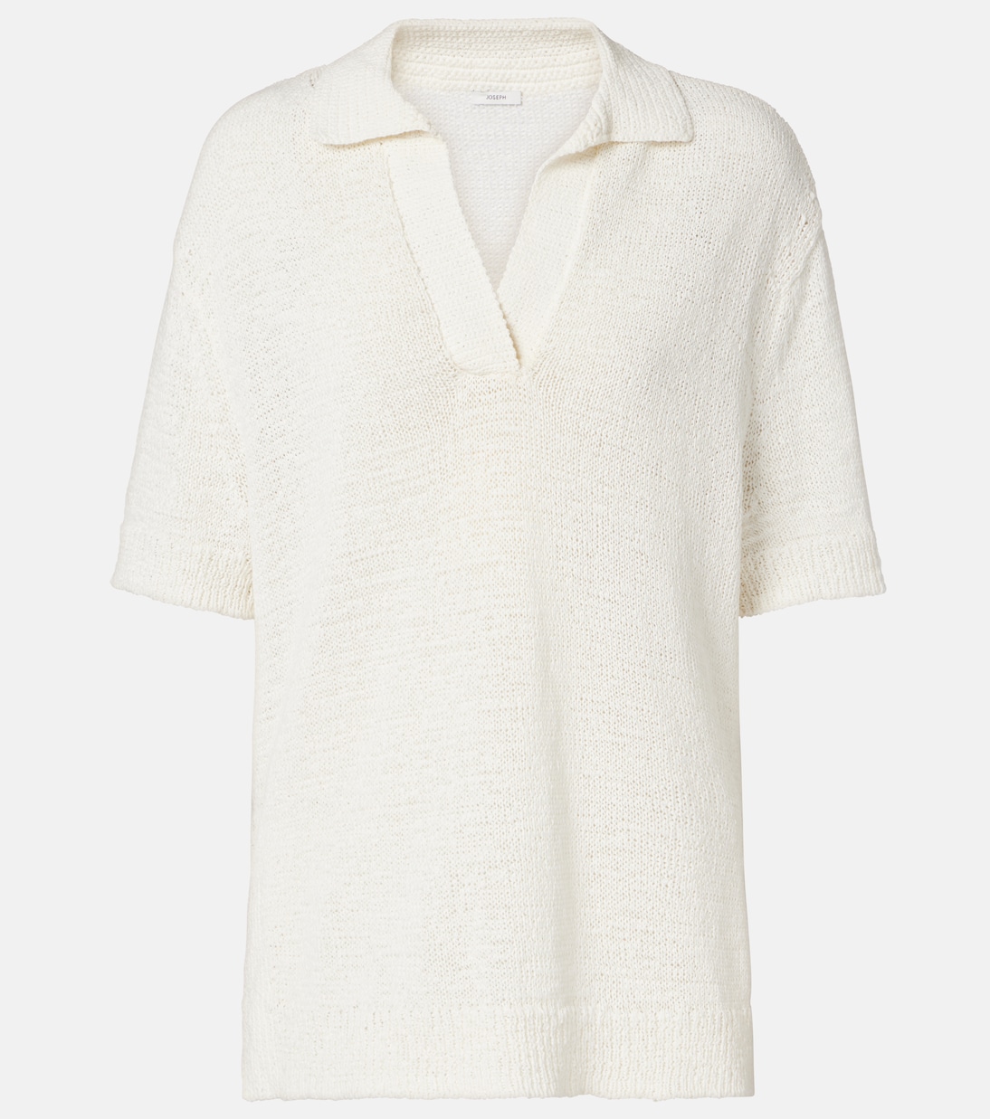 Rian大廓形棉质混纺Polo衫 | Joseph