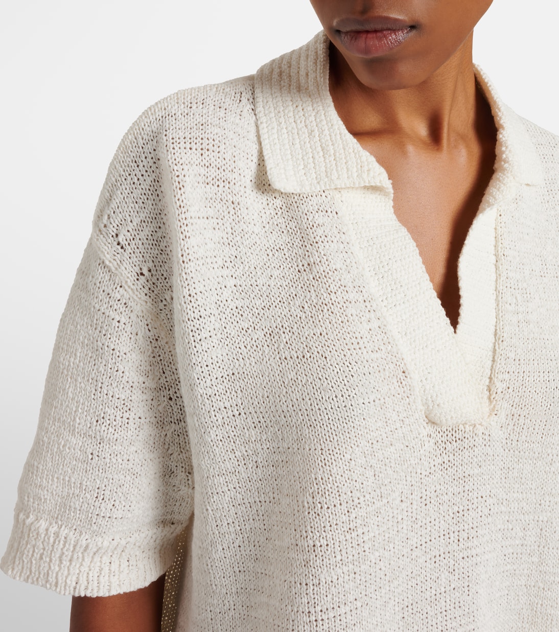 Rian大廓形棉质混纺Polo衫 | Joseph