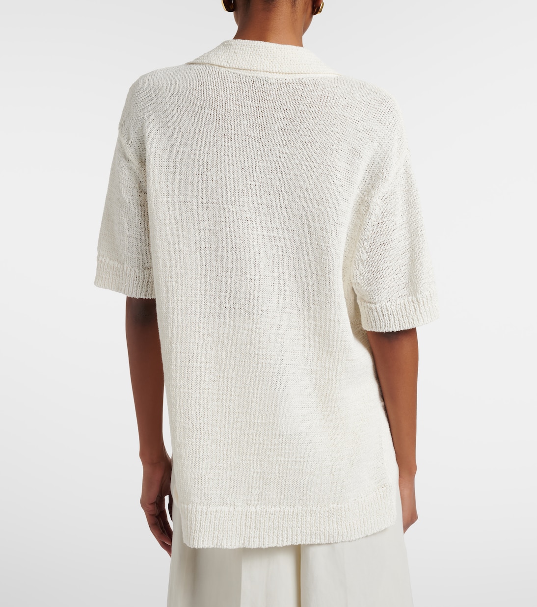 Rian大廓形棉质混纺Polo衫 | Joseph