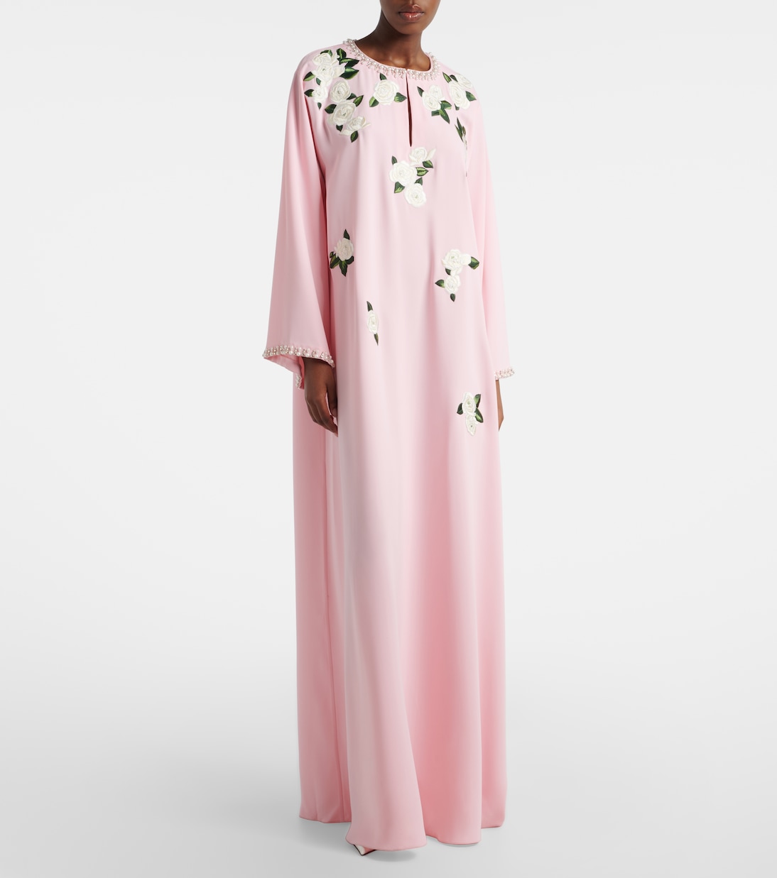 Embroidered floral kaftan | Carolina Herrera