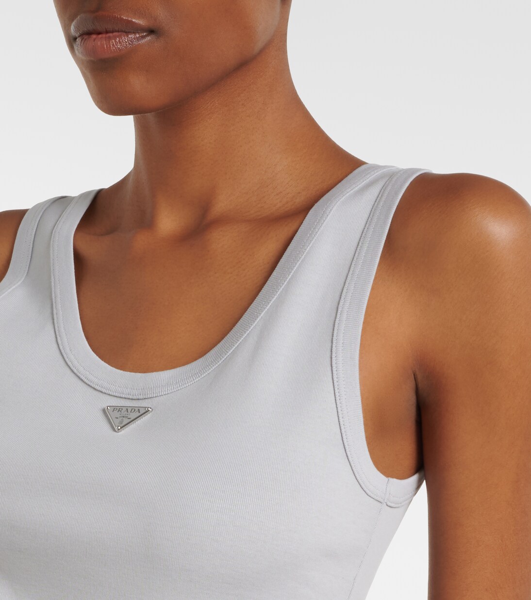 Tanktop aus Rippstrick | Prada