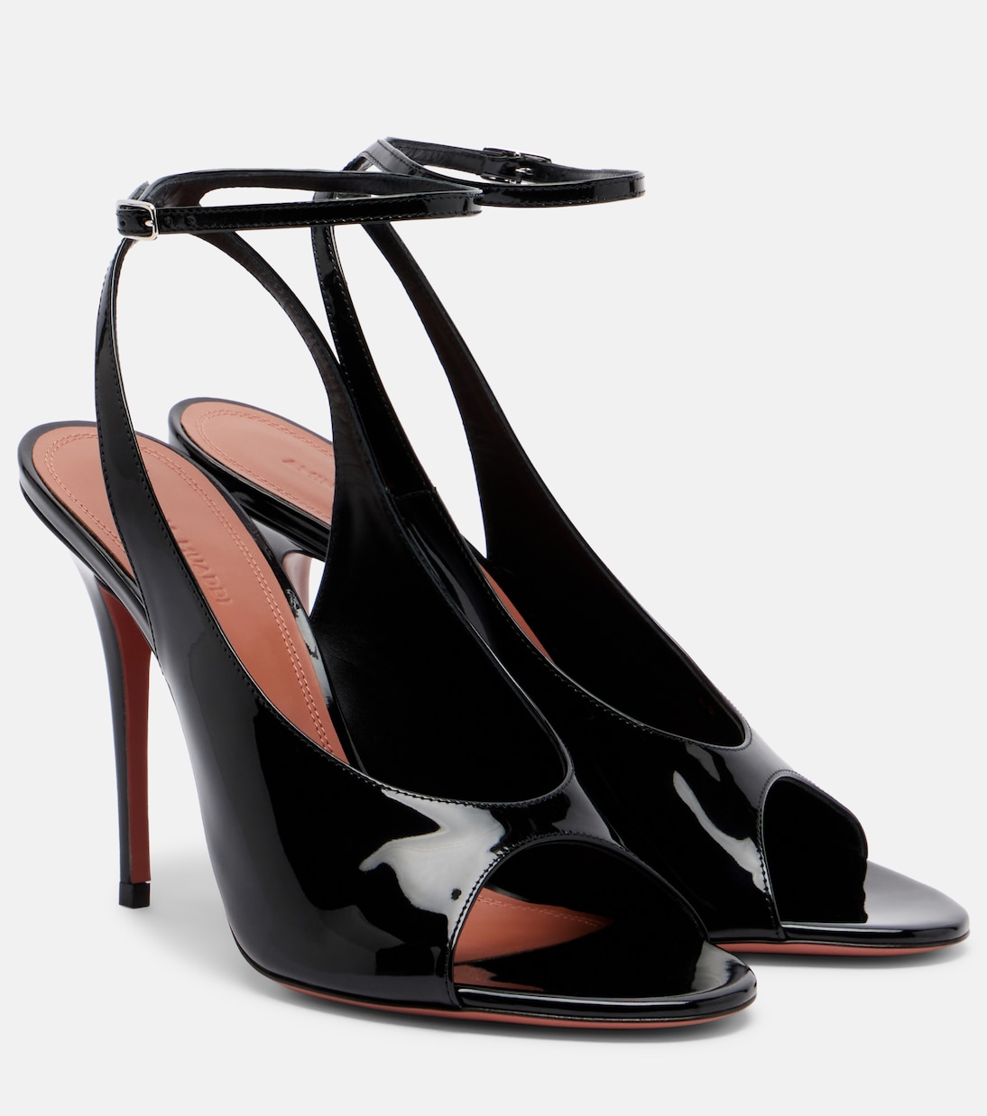 Anok patent leather slingback sandals | Amina Muaddi