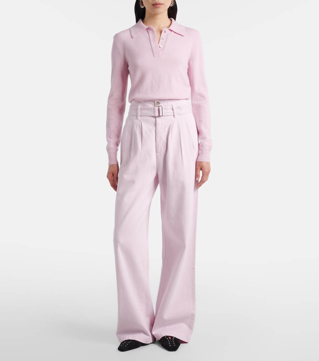 x Maria McManus belted wide-leg jeans | Agolde