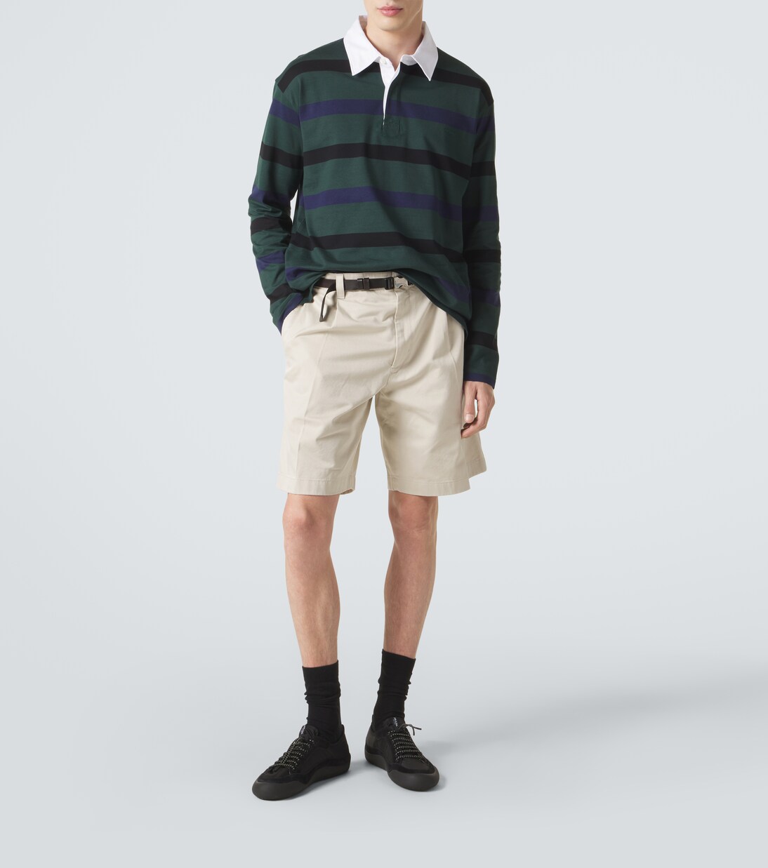 Speedrock suede-trimmed sneakers | Prada