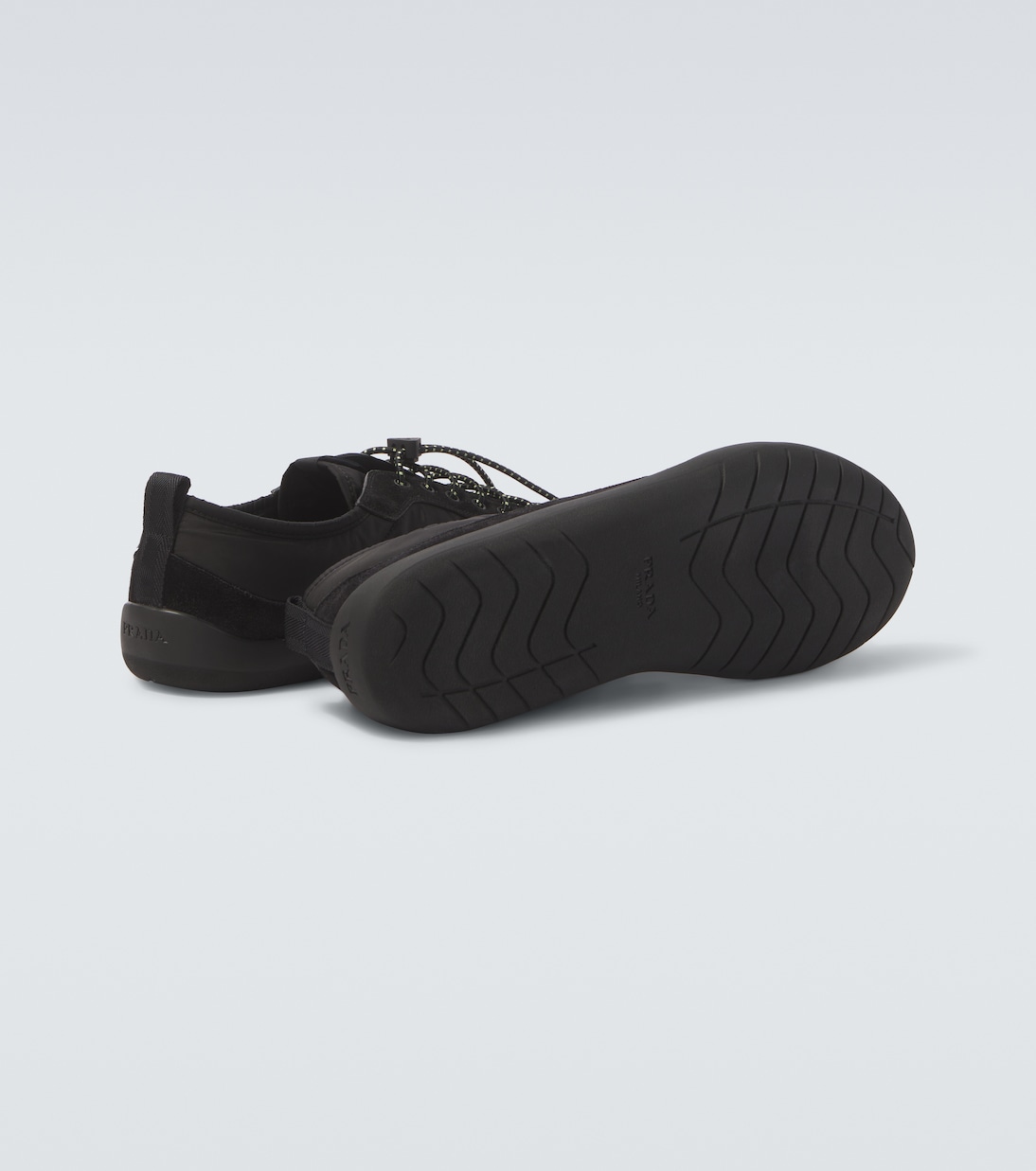 Speedrock suede-trimmed sneakers | Prada