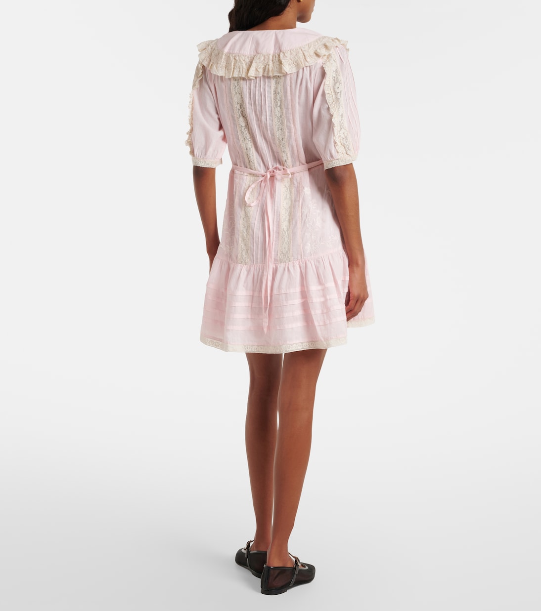 Robe Dove en coton à broderie | Rixo