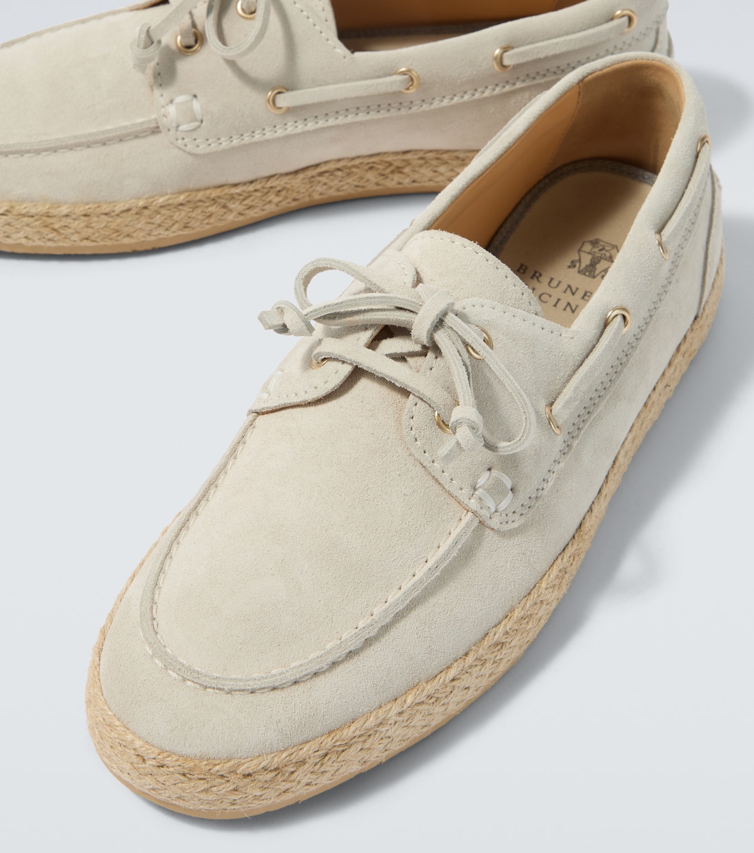 Suede boat shoes | Brunello Cucinelli