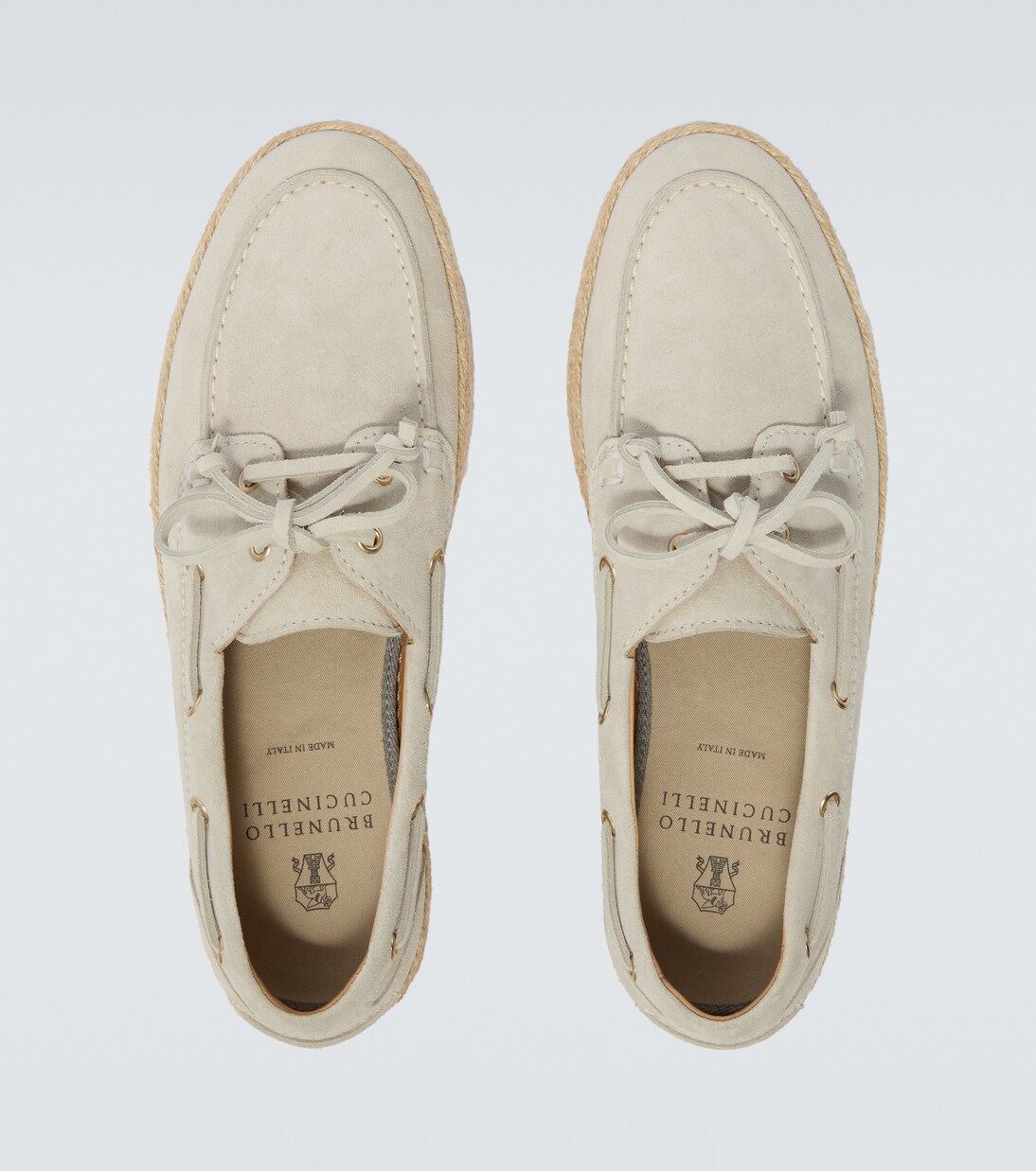 Suede boat shoes | Brunello Cucinelli