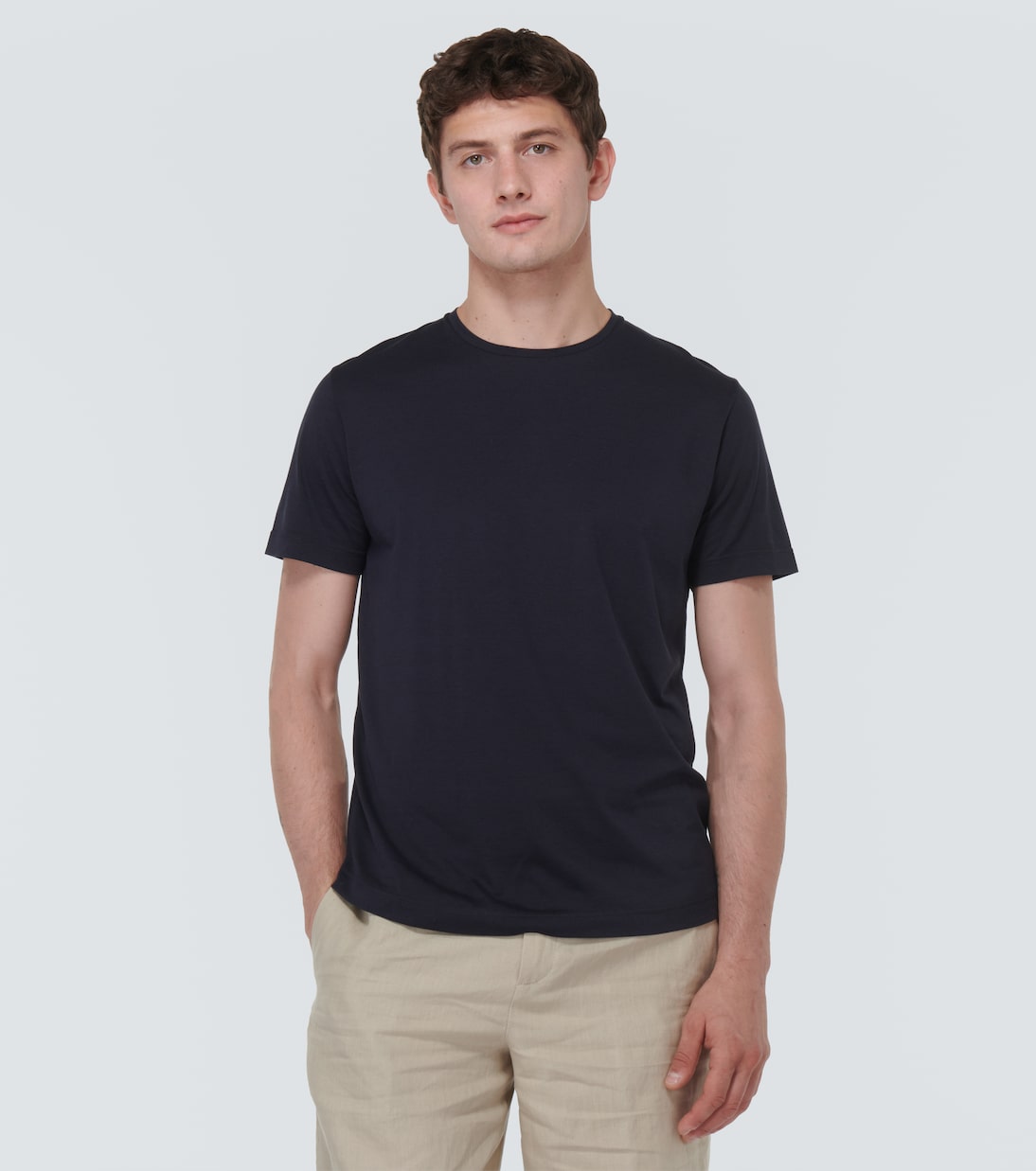 T-shirt en soie et coton | Loro Piana