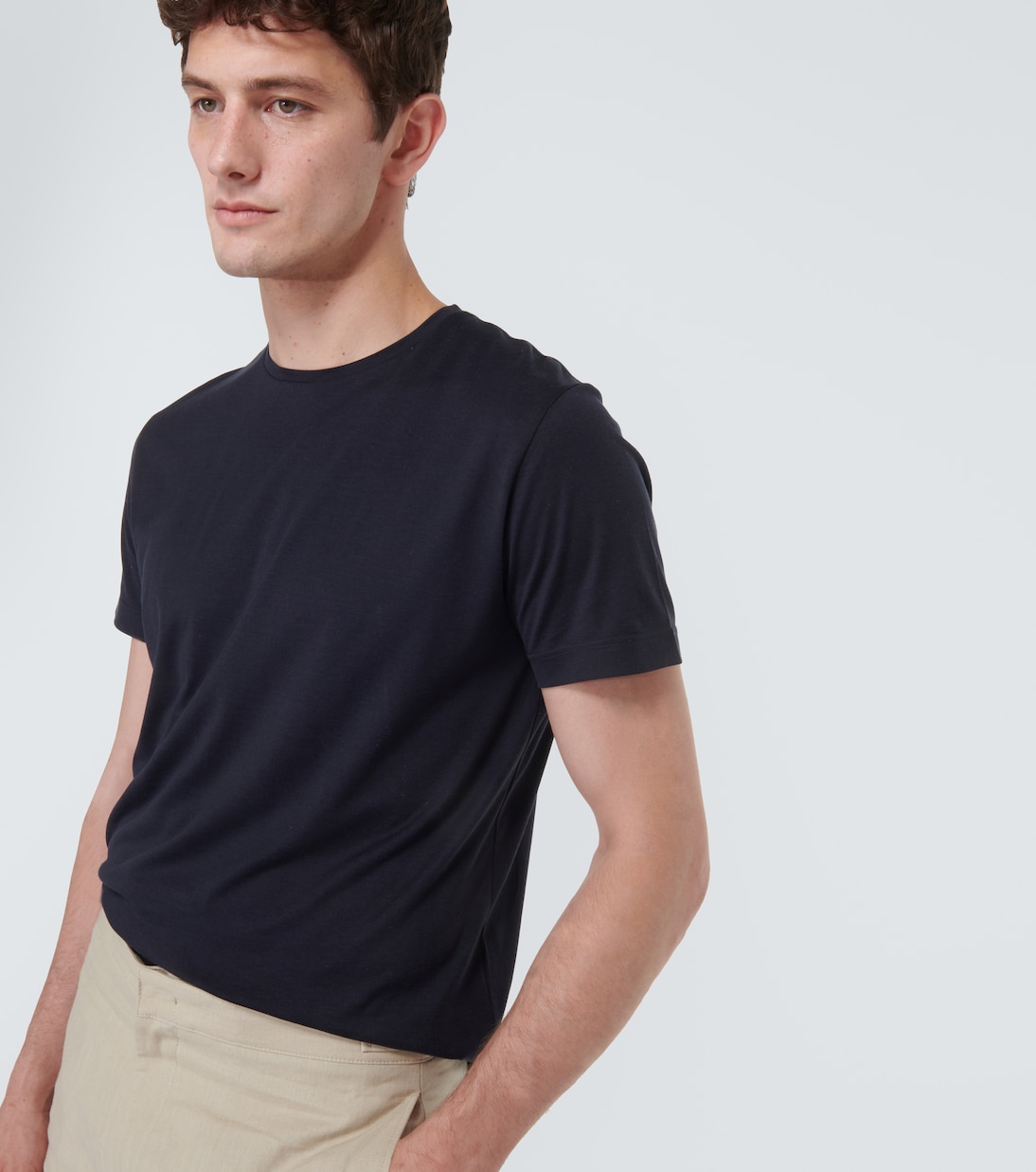 T-shirt en soie et coton | Loro Piana