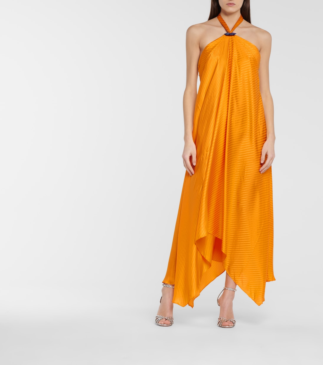 Maxikleid aus Seide | Galvan