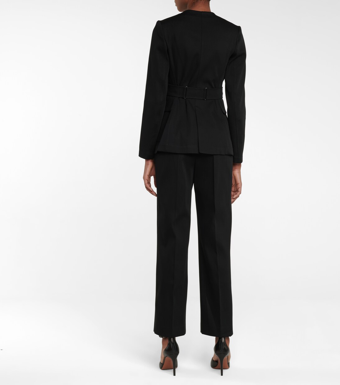 配腰带棉质华达呢夹克 | Alaïa