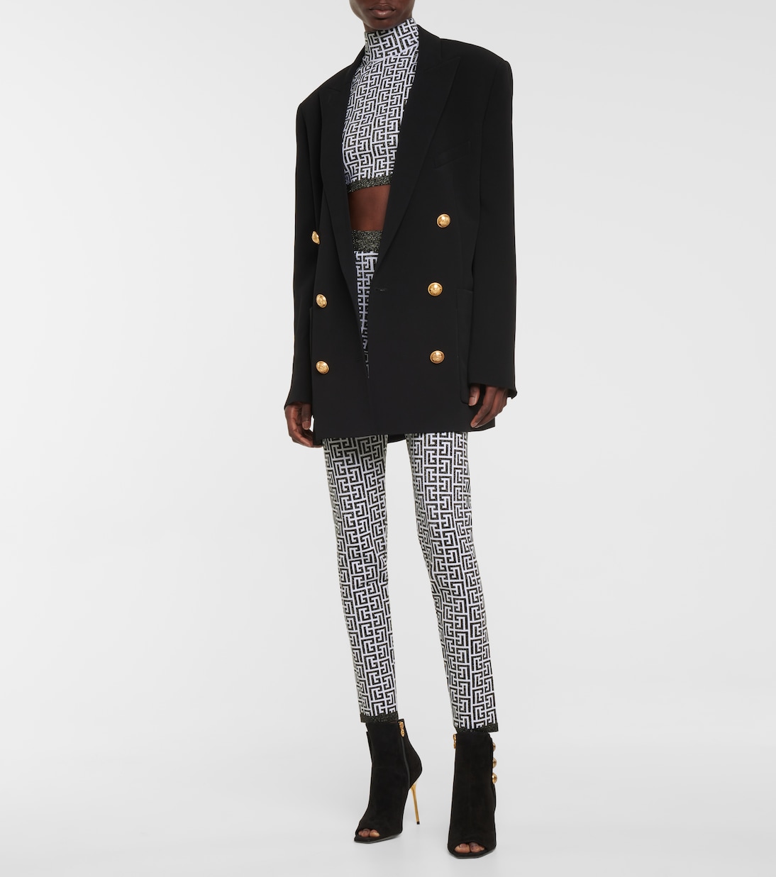 Leggings aus Jacquard-Strick | Balmain