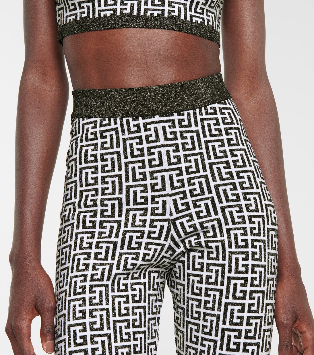 Leggings aus Jacquard-Strick | Balmain
