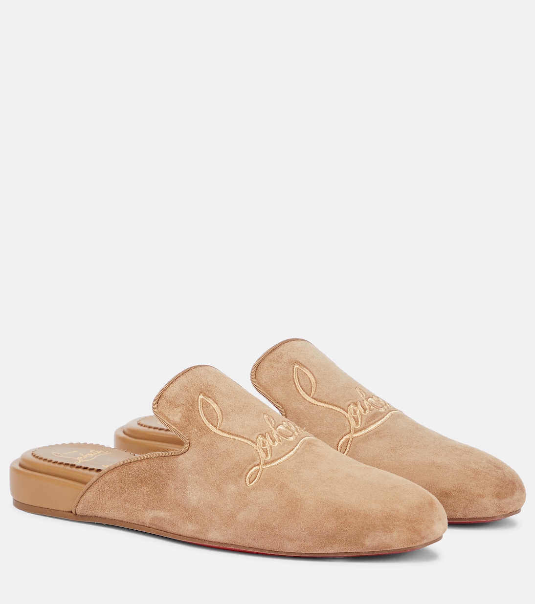 Navy Coolito Donna suede slippers | Christian Louboutin