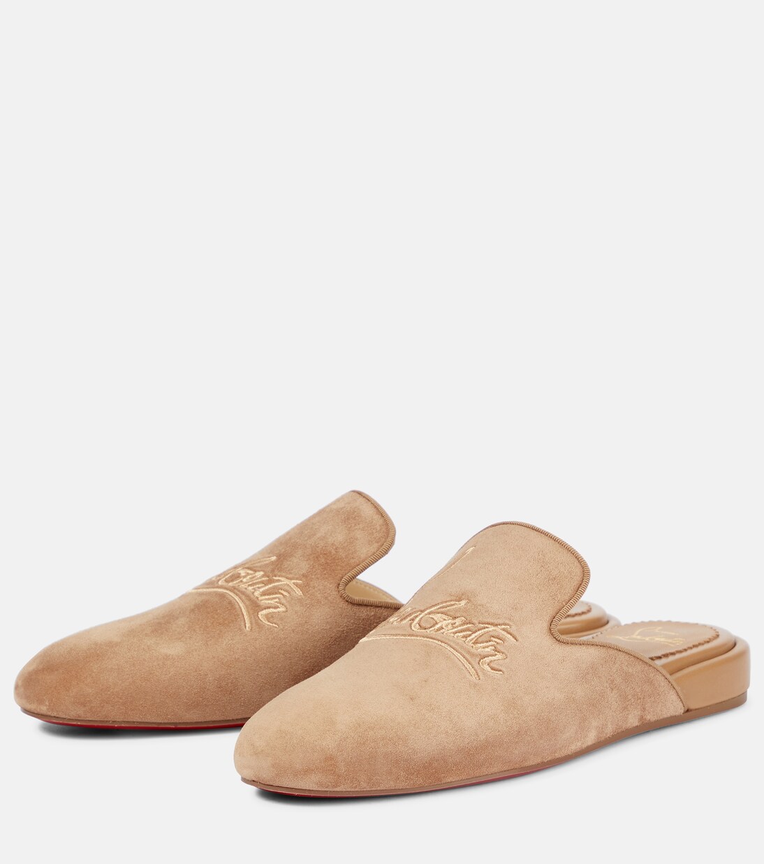 Navy Coolito Donna suede slippers | Christian Louboutin