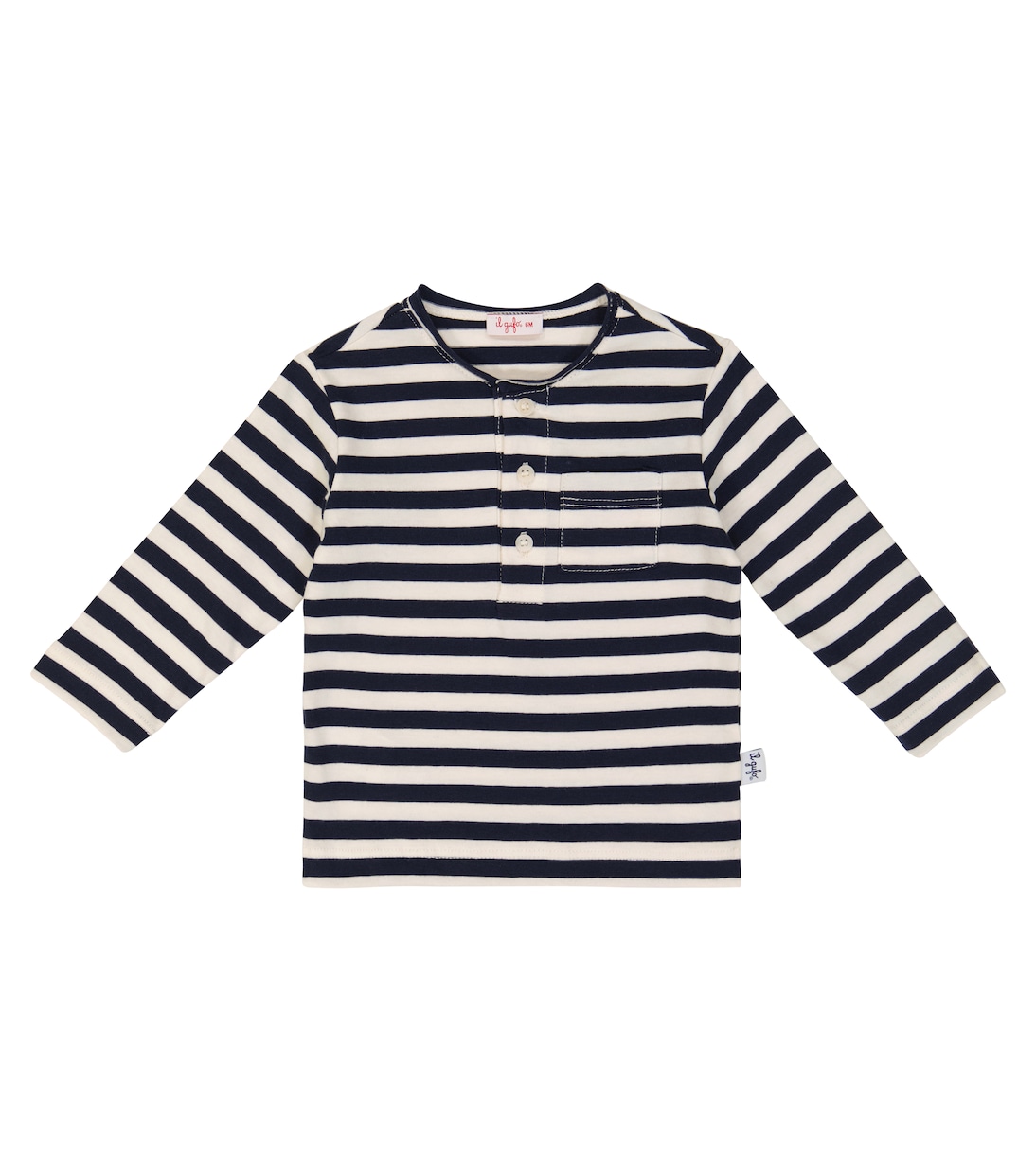 Baby - Top in cotone a righe | Il Gufo