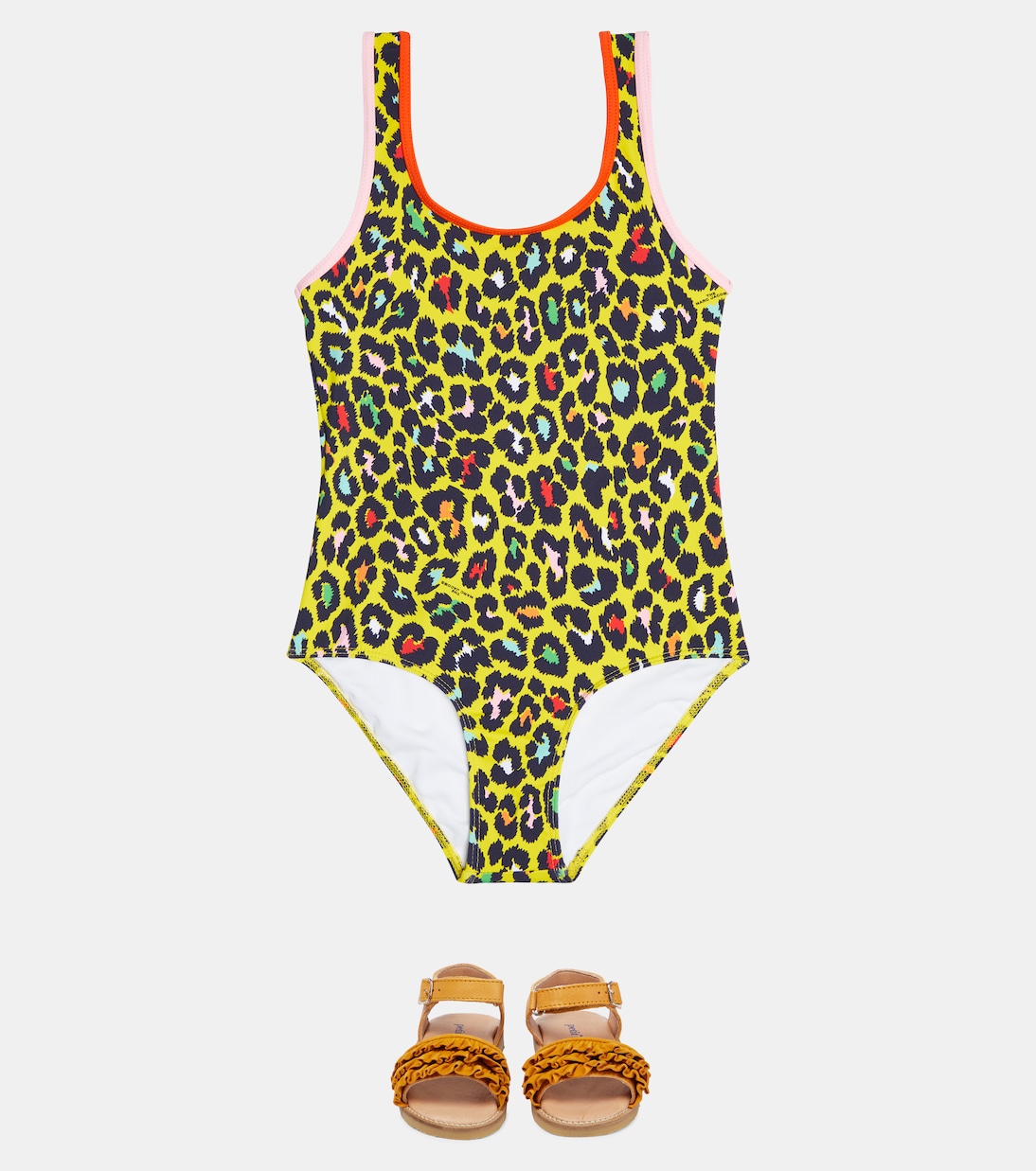 Leopard print logo swimsuit | Marc Jacobs Kids