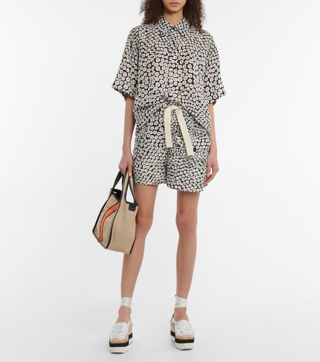 Bedruckte Shorts aus Baumwolle | Stella McCartney