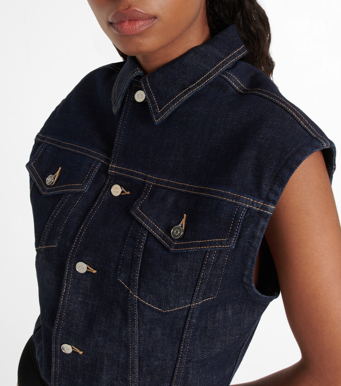 Body aus Denim | Alaïa