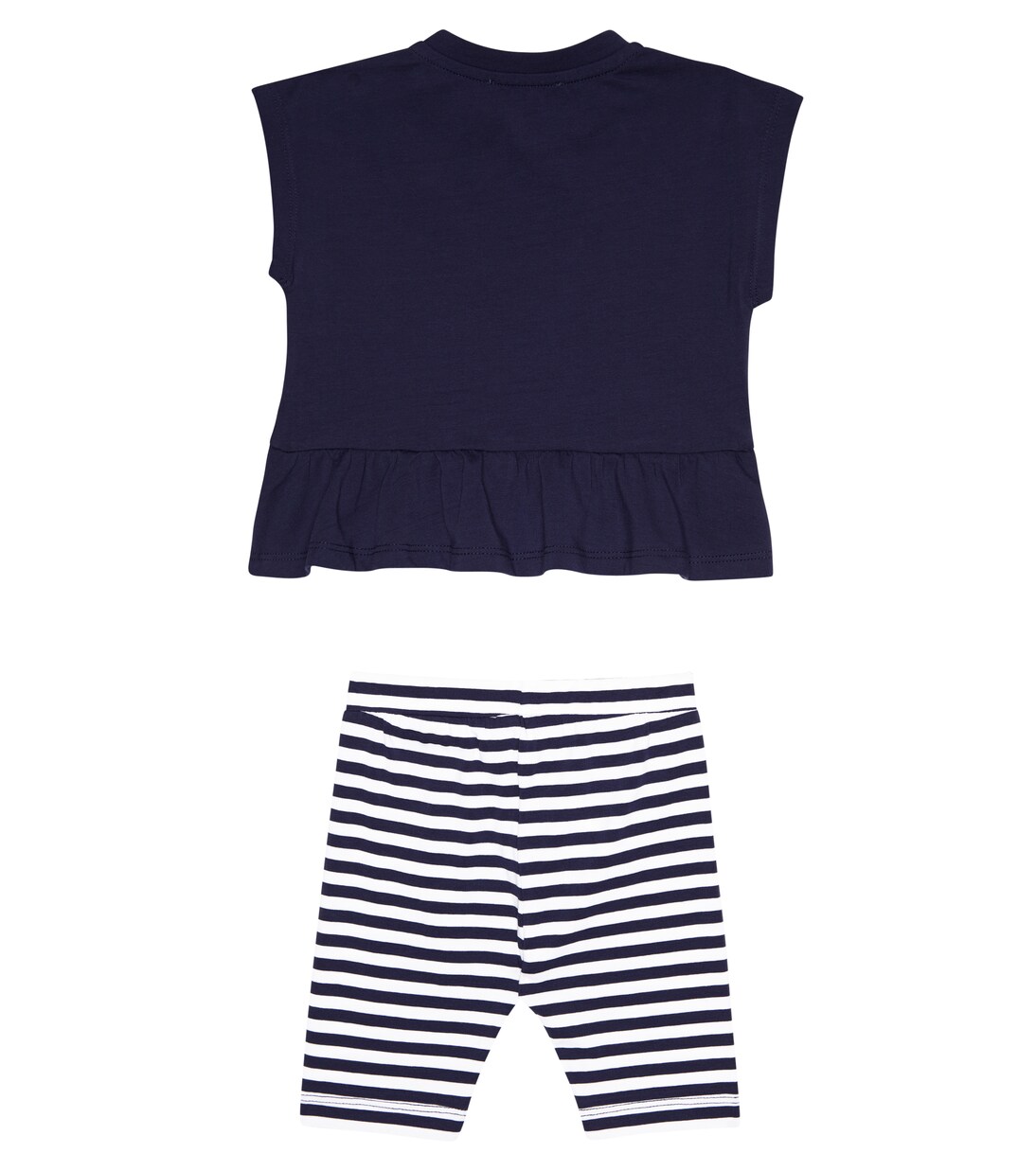 Baby cotton-blend T-shirt and leggings set | Moschino Kids