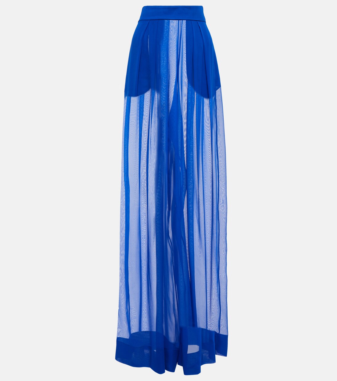 High-rise wide-leg silk pants | LaQuan Smith