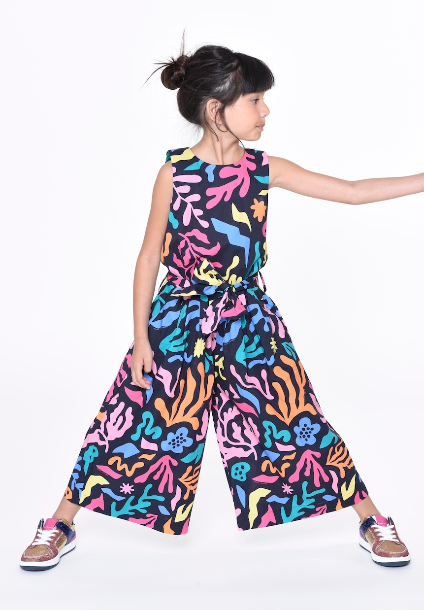 Printed cotton jumpsuit | Marc Jacobs Kids