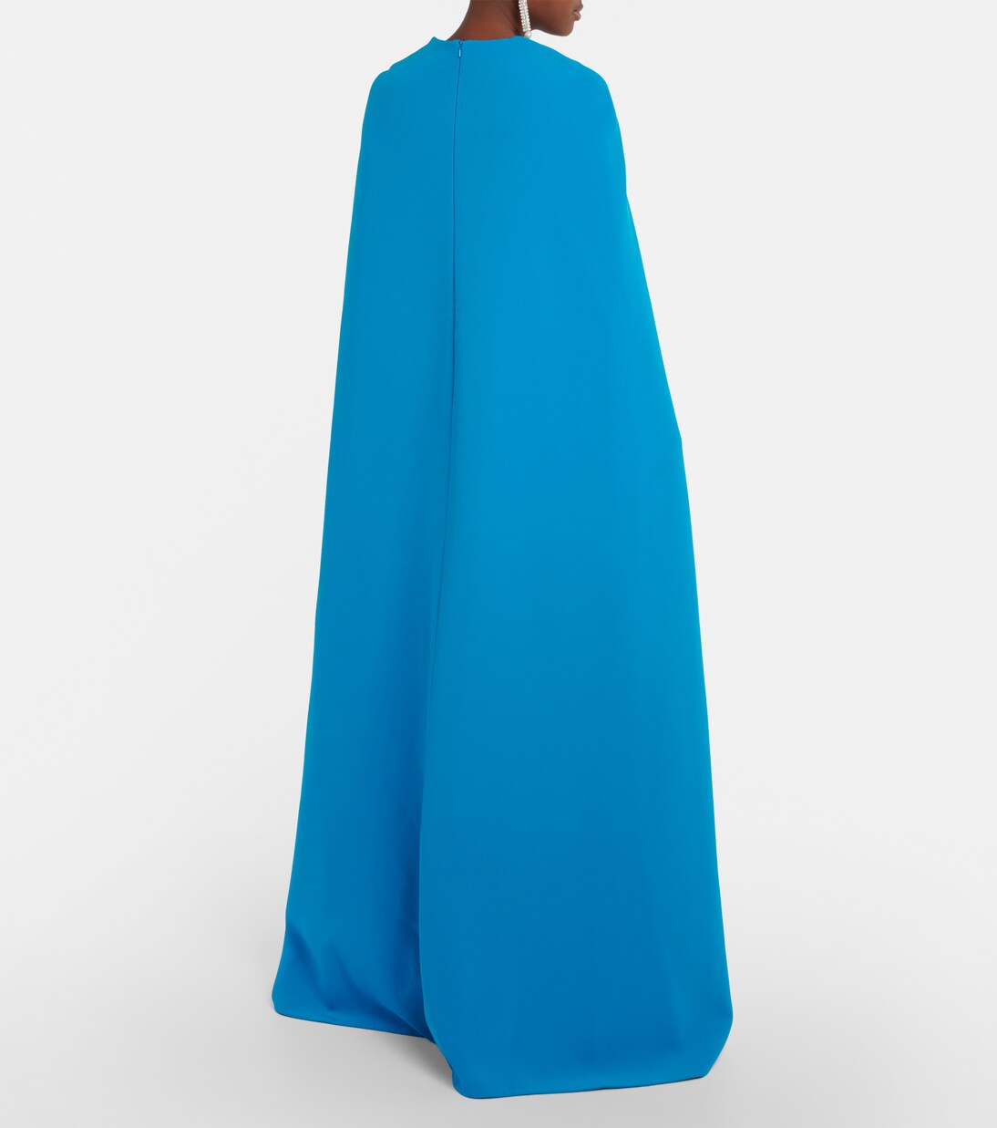 Cape crêpe maxi dress | Safiyaa