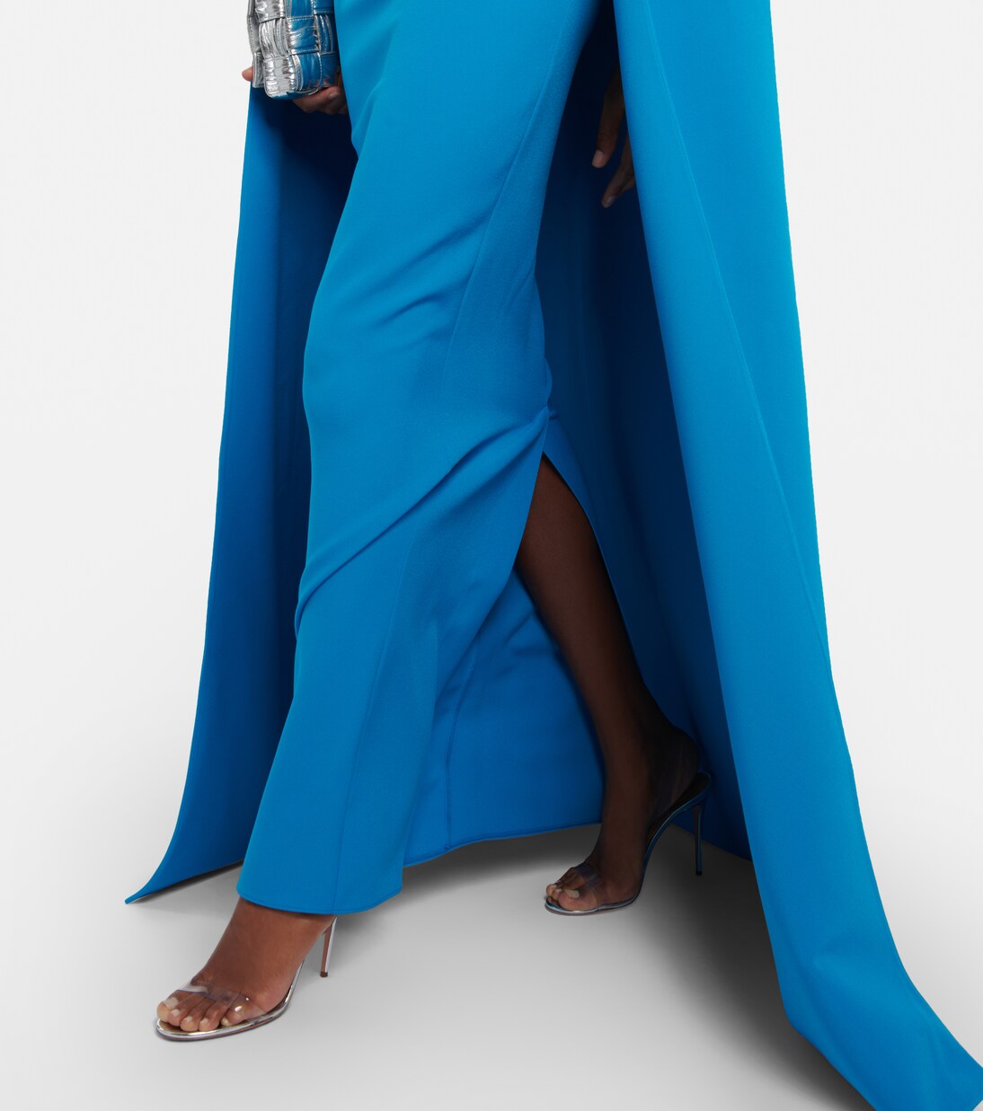 Cape crêpe maxi dress | Safiyaa