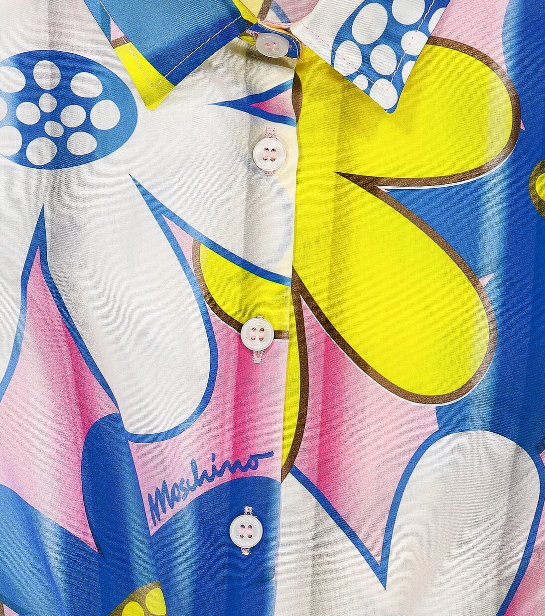 Floral cotton-blend top | Moschino Kids