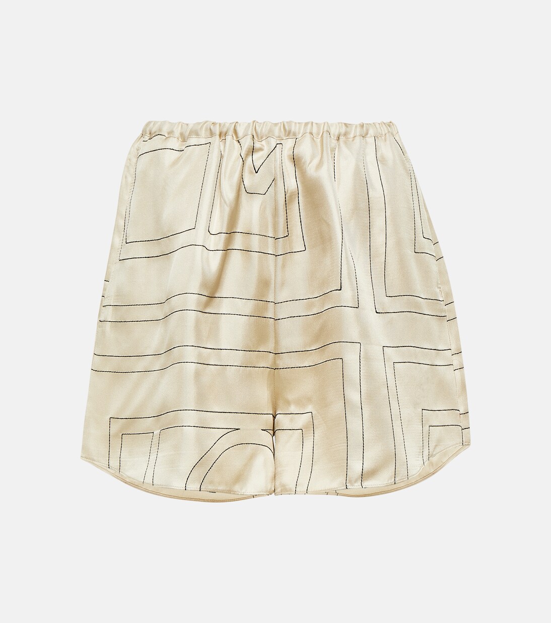 Logo silk shorts | Toteme