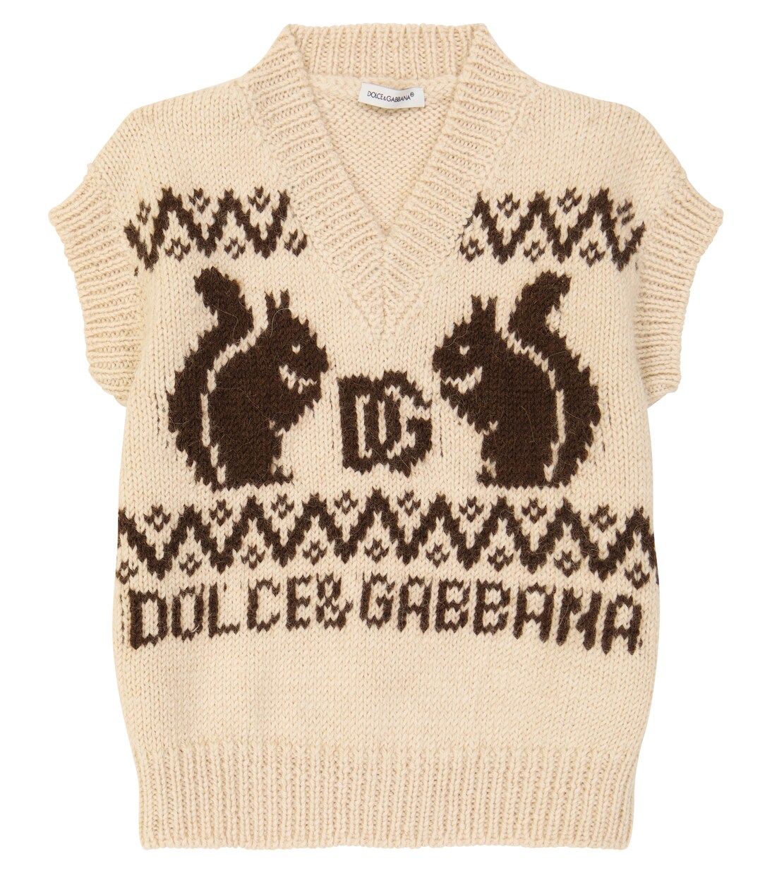 Pullunder aus Wolle und Alpakawolle | Dolce&Gabbana Kids