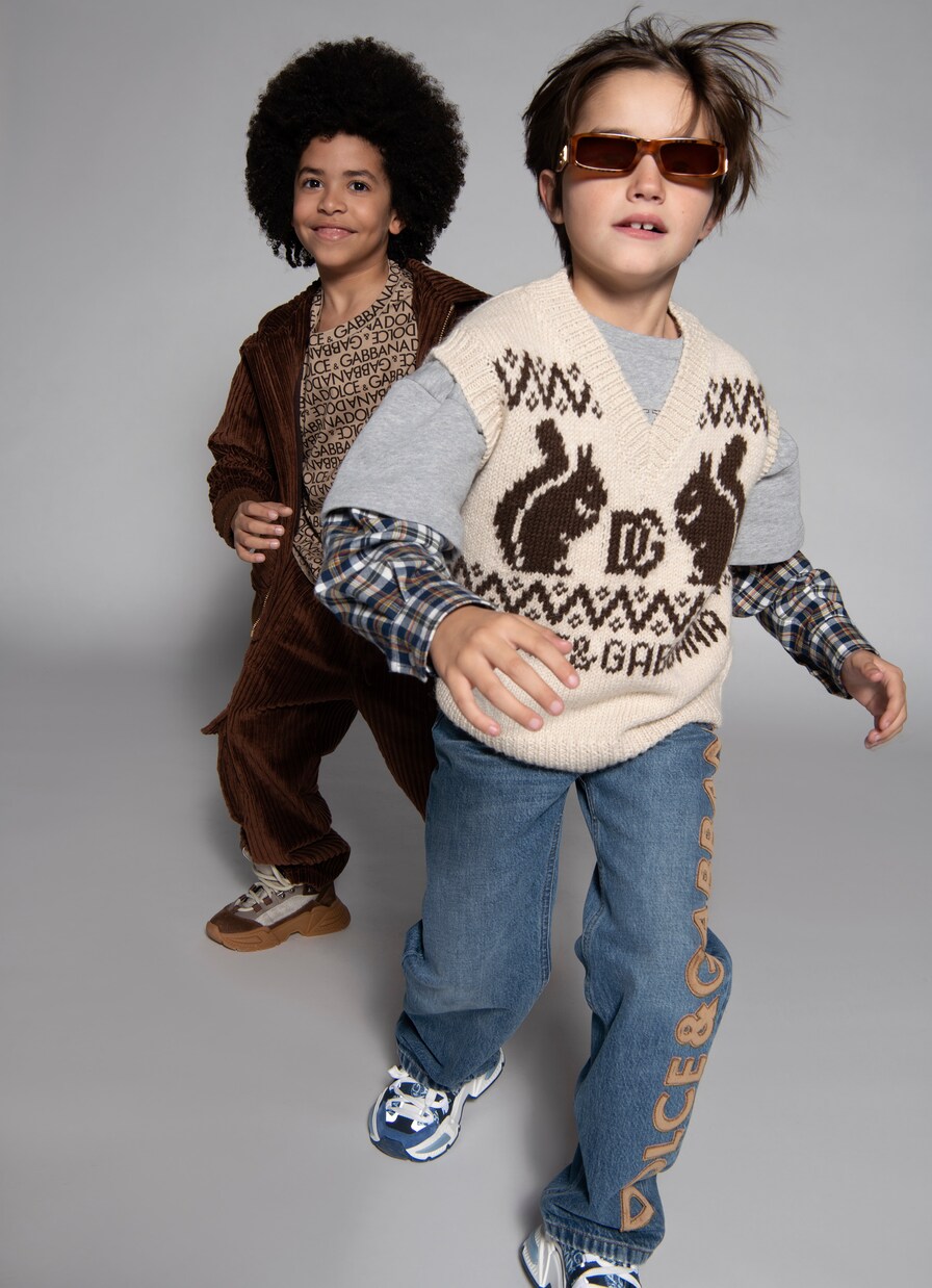 Pullunder aus Wolle und Alpakawolle | Dolce&Gabbana Kids