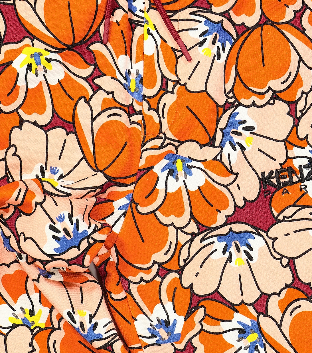 Floral cotton jersey sweatpants | Kenzo Kids