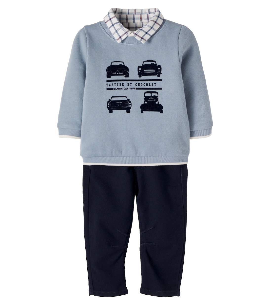Baby set of sweatshirt, top, and pants | Tartine et Chocolat