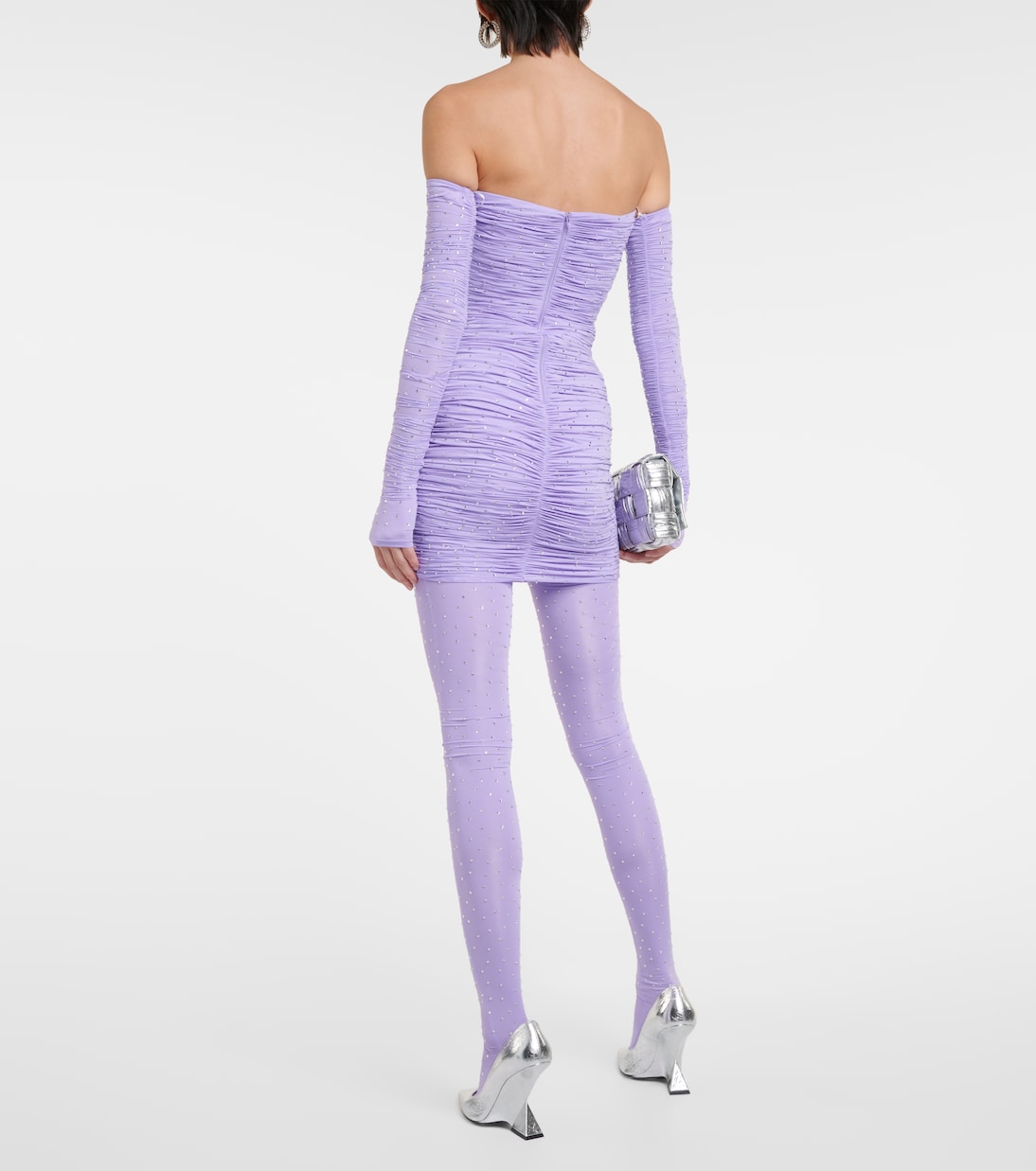 Strumpfhose aus Jersey mit Kristallen | Alex Perry