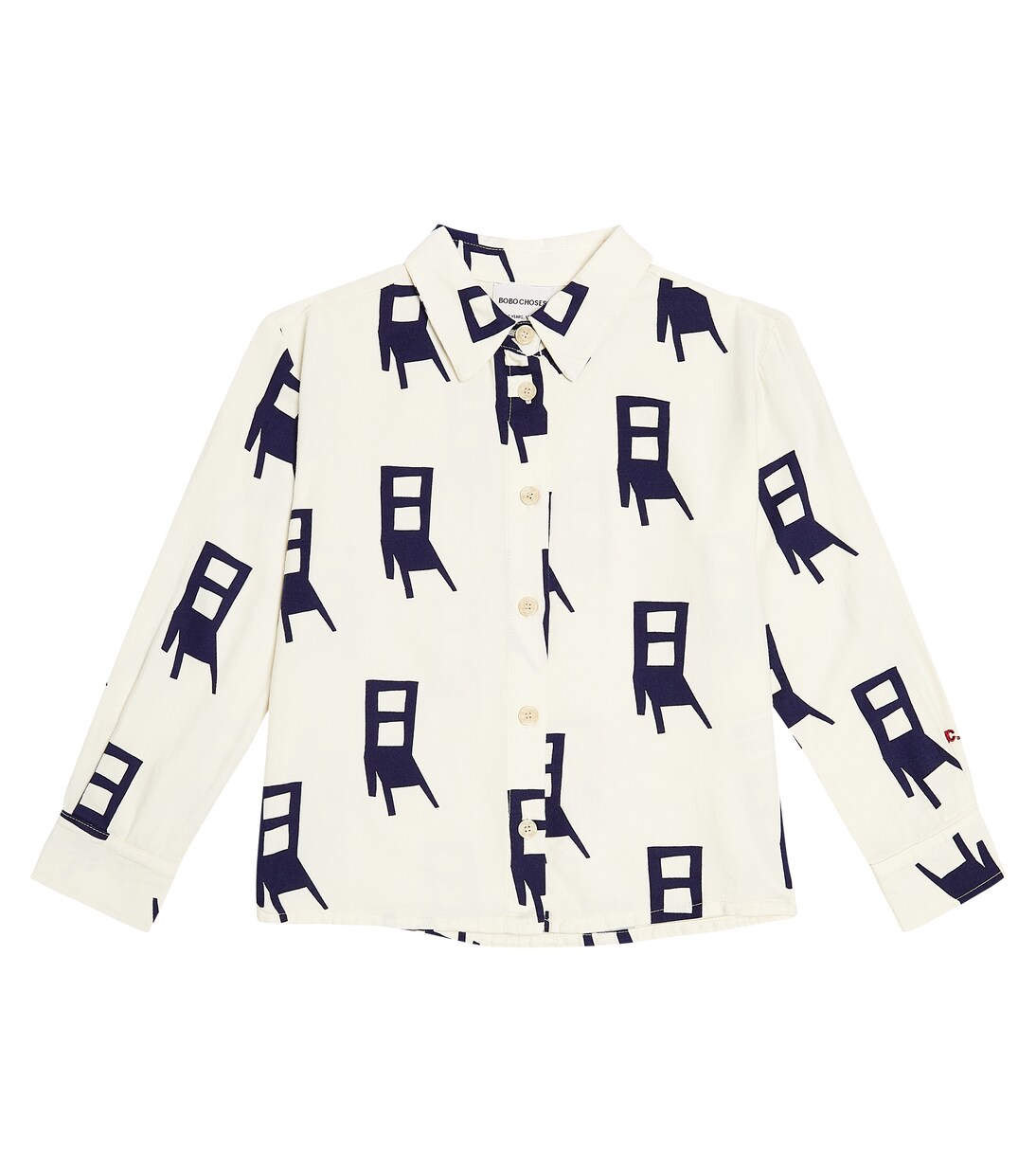 Have A Seat cotton-blend shirt | Bobo Choses